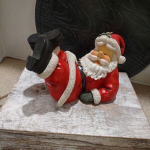Rare Ceramic Reclined Santa. Ch2